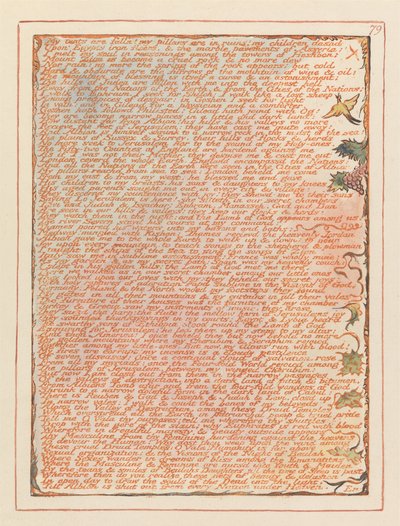 Jerusalem, Platte 79 von William Blake